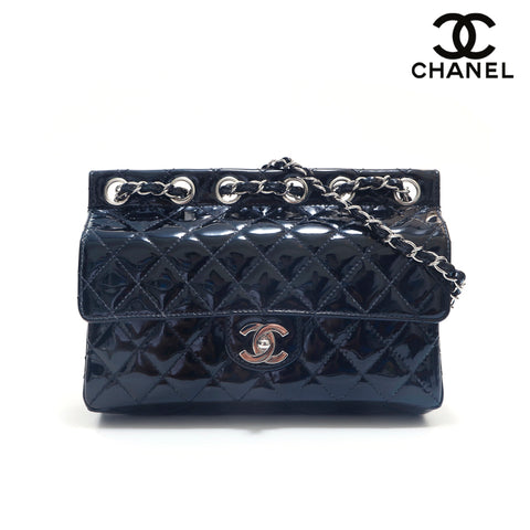 シャネル CHANEL マトラッセ  ココマーク チェーン SV 金具 ショルダーバッグ ブラック eit1395